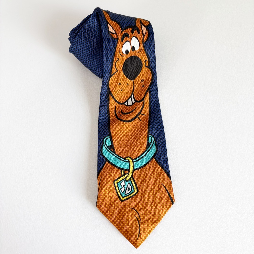 Cartoon Network Mens Scooby-Doo 2003 Vintage Silk Novelty Graphic Teacher Tie